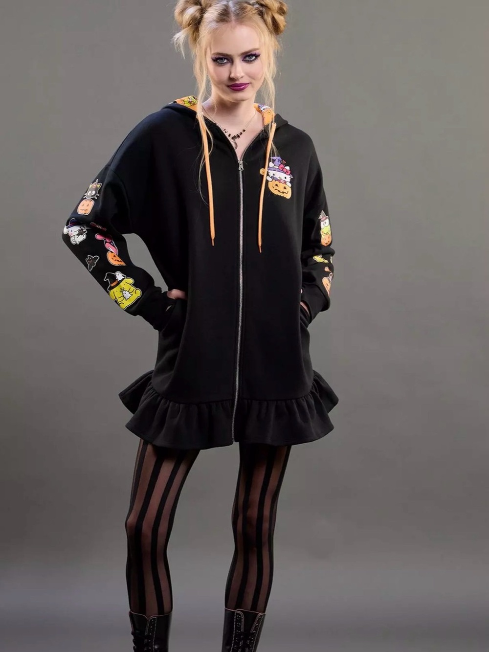 NWT Her Universe Halloween Hello Kitty sweater dress with ears size 1x sold out